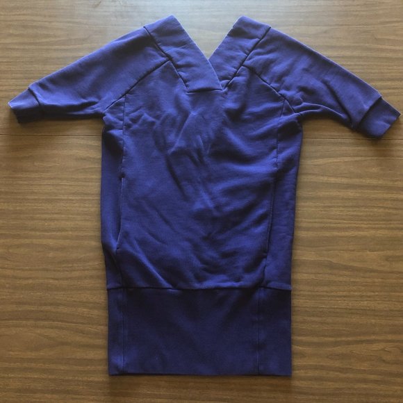 Maison Margiela MM6 Purple Sweatshirt Dress - Picture 1 of 6
